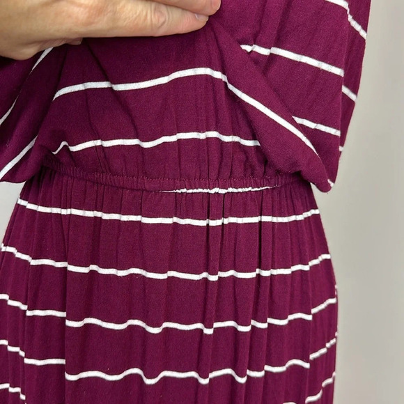 Merona stretch rayon jersey knit striped sleeveless maxi dress. - Picture 3 of 6